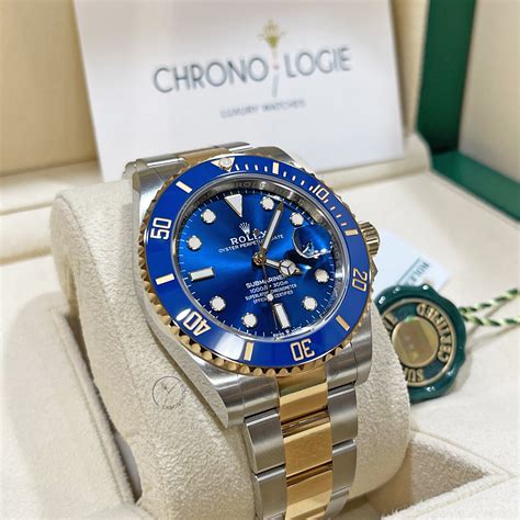 Rolex Submariner Date Yellow Gold Blue Dial 